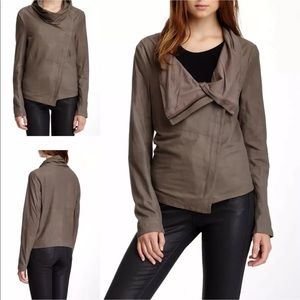 Muubaa sinoa drape goat skin leather jacket 8